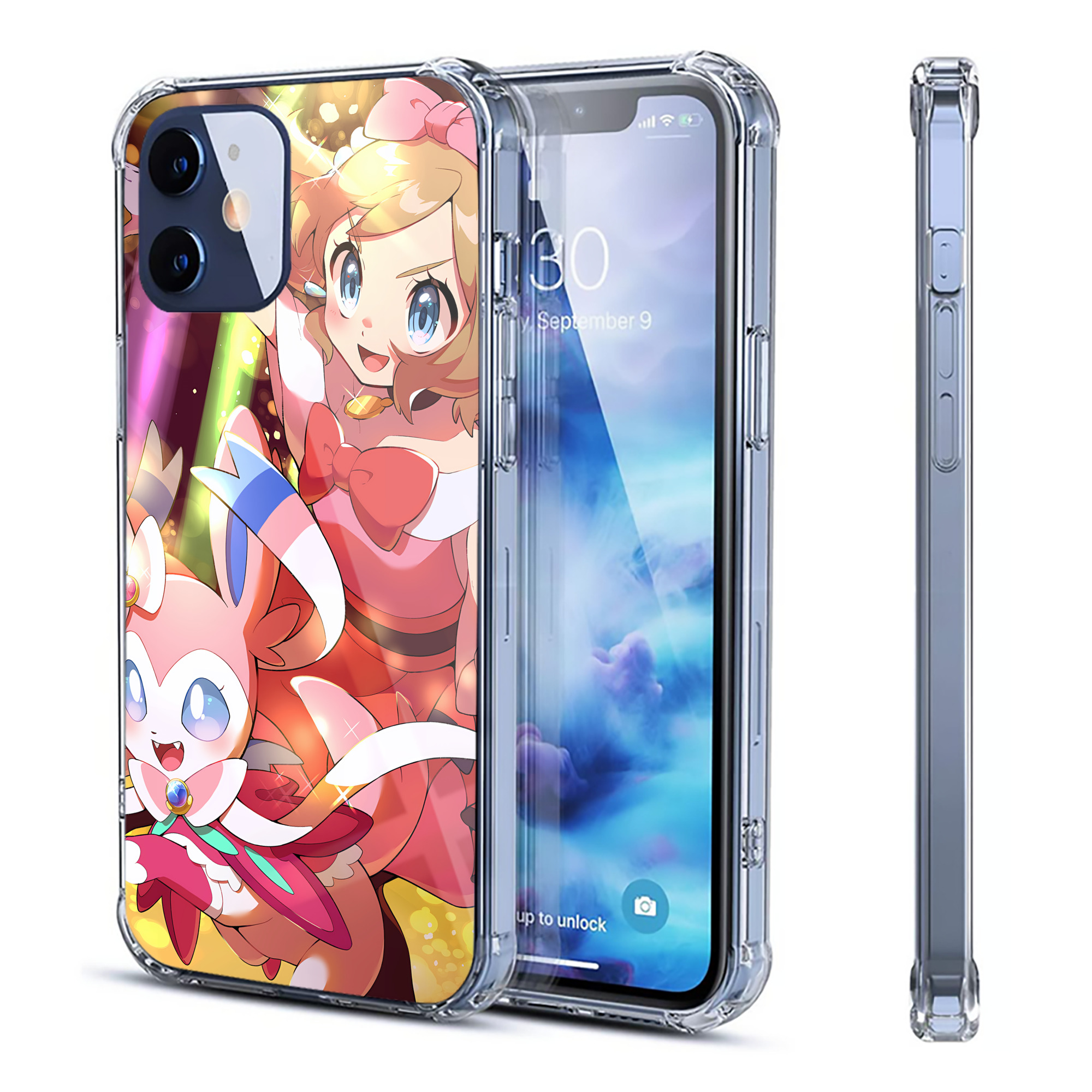（画像用） ポケットモンスター Pokémon 【iPhone 12シリーズ対応】透明スマホケース（クリアソフトケース）